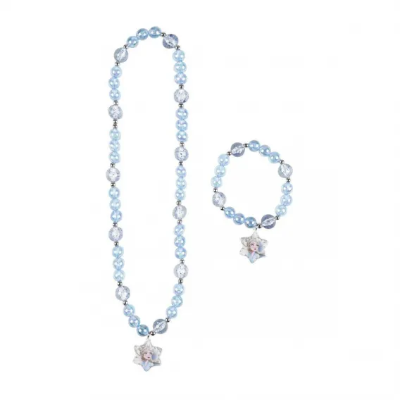 Halskette und Armbnder Set Frozen 2 Stcke Blau