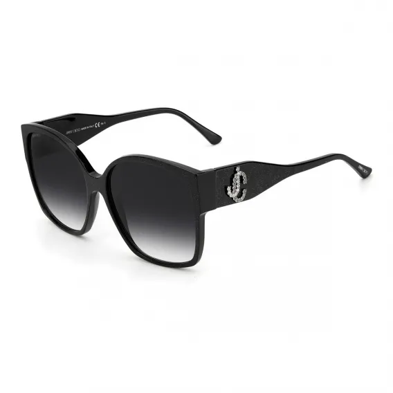 Jimmy choo Damensonnenbrille Sonnenbrille NOEMI-S-DXF-9O UV400 Schwarz Strass